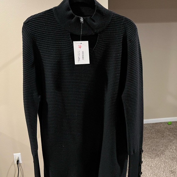 NWT Ethyl cut out neck sweater - Picture 1 of 4